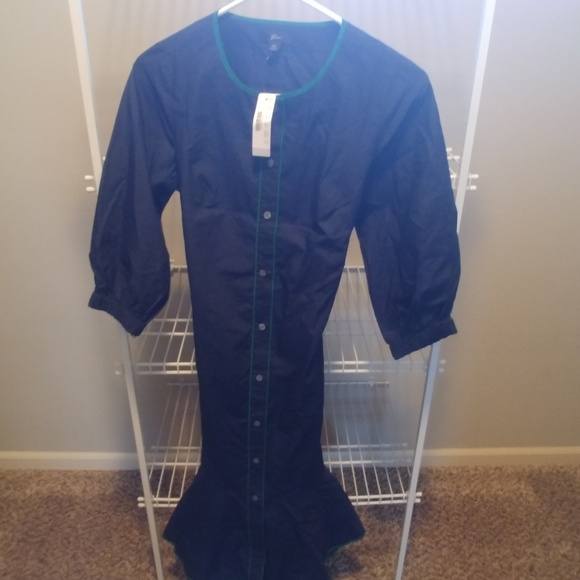 J. Crew Dresses & Skirts - New J Crew belted up dress in tipped cotton poplin J. Crew Dresses & Skirts - New J Crew belted up dress in tipped cotton poplin